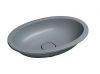 OMNIRES umywalka podblatowa, 48 x 31 cm SHELL M+ ash grey mat SHELL480UPAG